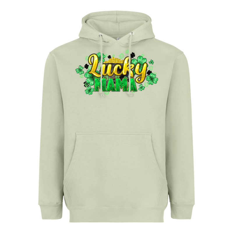 Lucky Mama Mother's Day Heavyweight Hoodie by HowdyJamesFarm | Teevron
