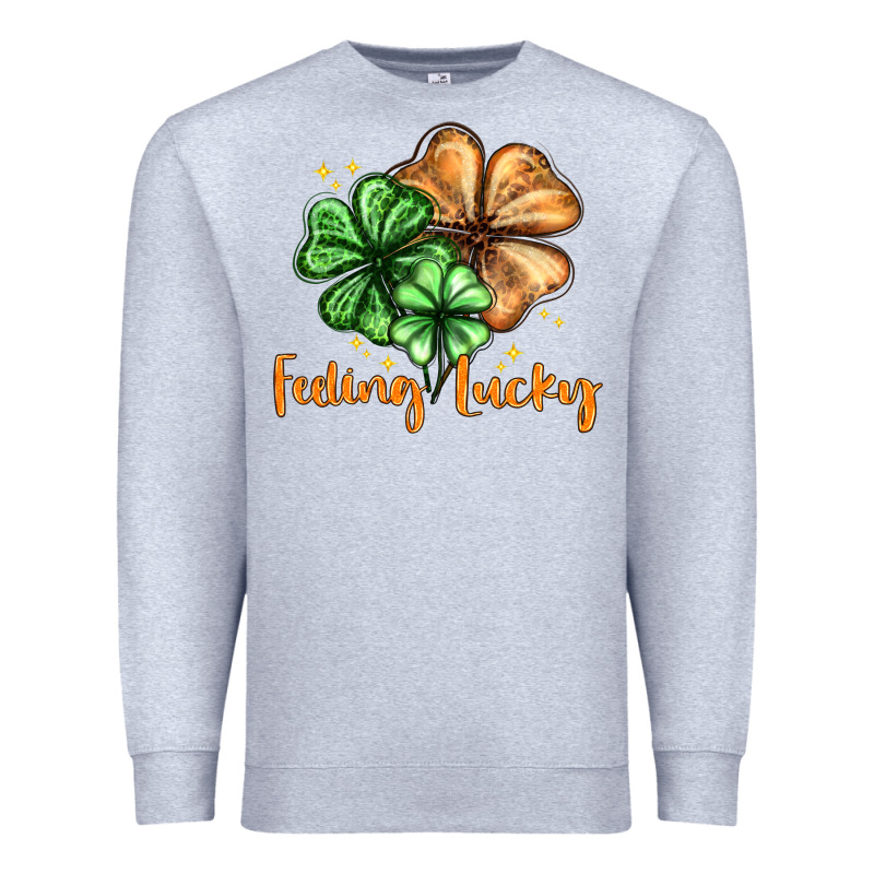 Feeling Lucky With Clover Premium Sweatshirt by HowdyJamesFarm | Teevron