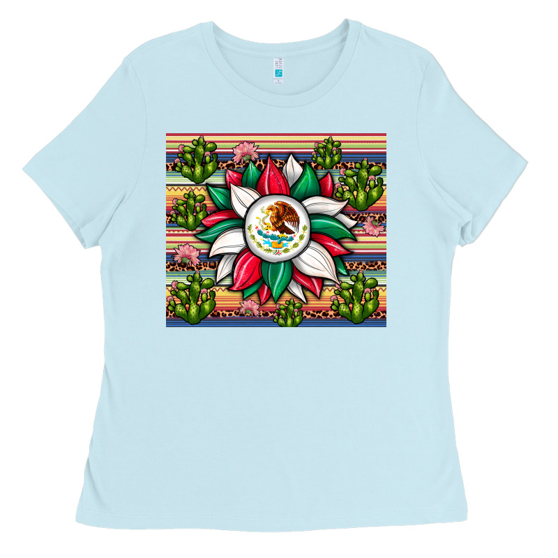 Sunflower Mexican Flag Tumbler Ladies Tee by JahusDesignShop | Teevron