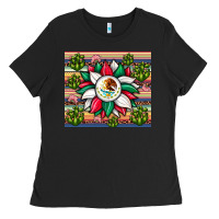 Black sunflower mexican flag tumbler Ladies Tee - JahusDesignShop
