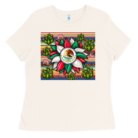 Bone sunflower mexican flag tumbler Ladies Tee - JahusDesignShop
