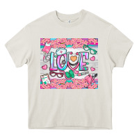Cream watercolor love nurse tumbler Heavy Core Tee - BundleAndBundleShop