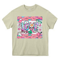 Mossy watercolor love nurse tumbler Heavy Core Tee - BundleAndBundleShop