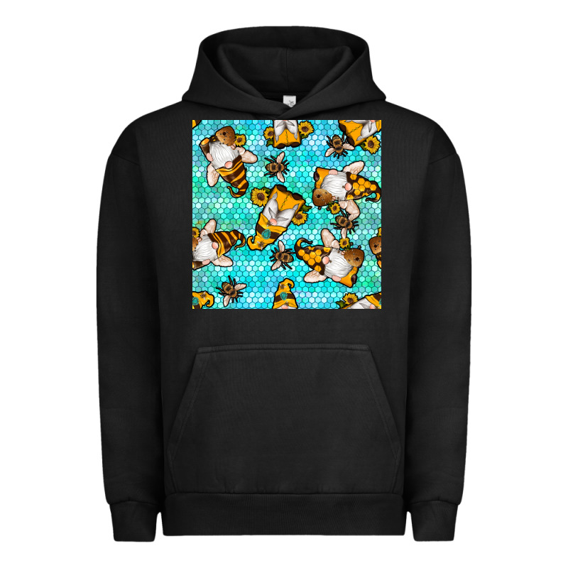 Honey Bee Gnomes Seamless Pattern Urban Hoodie by BundleAndBundleShop | Teevron