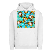 Pigment Lunar Rock honey bee gnomes seamless pattern Urban Hoodie - BundleAndBundleShop