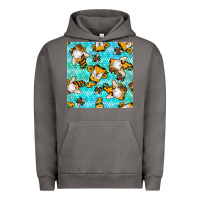 Pigment Tornado honey bee gnomes seamless pattern Urban Hoodie - BundleAndBundleShop