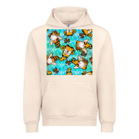 Sandshell honey bee gnomes seamless pattern Urban Hoodie - BundleAndBundleShop