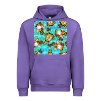 Tulip honey bee gnomes seamless pattern Urban Hoodie - BundleAndBundleShop