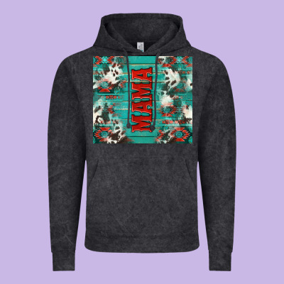 Western Mama Vintage Hoodie Designed By Nancycooperartshop