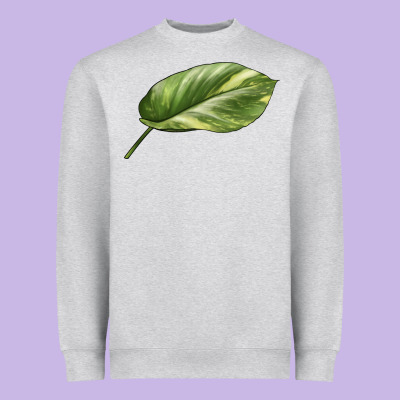 Golden Pothos Leaf Heavyweight Sweatshirt Designed By Lillyallendesigns