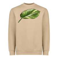 Mushroom Golden Pothos Leaf Heavyweight Sweatshirt - LillyAllenDesigns