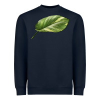 Navy Golden Pothos Leaf Heavyweight Sweatshirt - LillyAllenDesigns