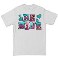 Dove Grey be mine western valentine's day no background Premium Tee - AdoDesignShop