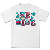 White be mine western valentine's day no background Premium Tee - AdoDesignShop