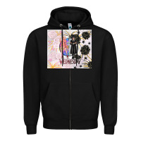 Black gothic girl and colorful girl best friends with ro Zipper Hoodie - TumblerDesignByShophia