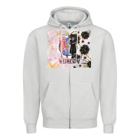 Dove Grey gothic girl and colorful girl best friends with ro Zipper Hoodie - TumblerDesignByShophia