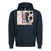 Navy gothic girl and colorful girl best friends with ro Zipper Hoodie - TumblerDesignByShophia