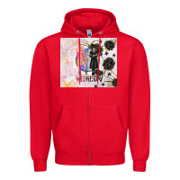 Red gothic girl and colorful girl best friends with ro Zipper Hoodie - TumblerDesignByShophia