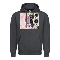 Smoke gothic girl and colorful girl best friends with ro Zipper Hoodie - TumblerDesignByShophia