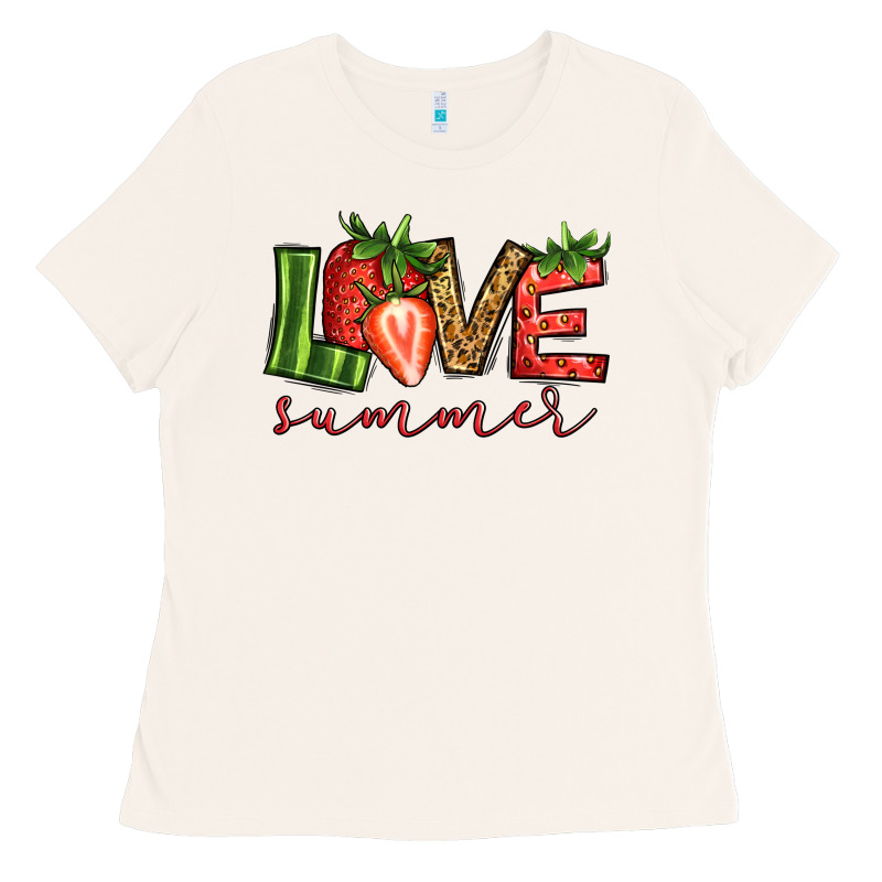 Love Summer Strawberry Ladies Tee by Jasminsmagicworld | Teevron