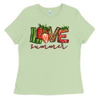 Matcha love summer strawberry Ladies Tee - Jasminsmagicworld