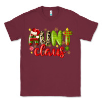 Burgundy aunt claus Classic Tee - MaliasSmallBusiness