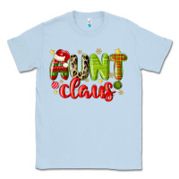 Dusty Blue aunt claus Classic Tee - MaliasSmallBusiness