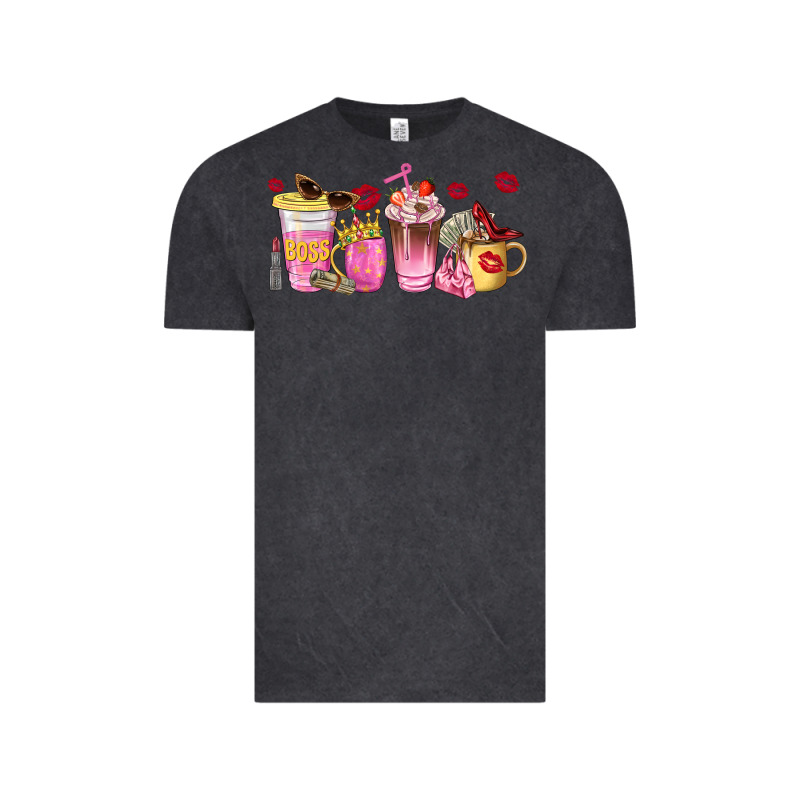 Boss Lady Coffee Cups Vintage Tee by NancyCooperArtShop | Teevron