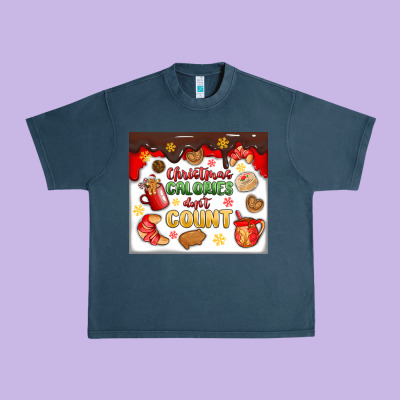 Christmas Calories Don't Count Urban Heavy Tee Designed By Maliassmallbusiness
