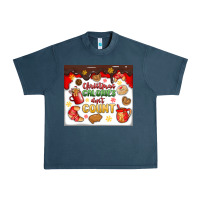 Midnight Navy christmas calories don't count Urban Heavy Tee - MaliasSmallBusiness
