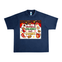 Navy christmas calories don't count Urban Heavy Tee - MaliasSmallBusiness