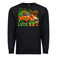 Black St. Patrick's Loads of luck with gnome Premium Sweatshirt - HowdyJamesFarm