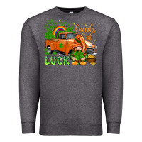 Charcoal Heather St. Patrick's Loads of luck with gnome Premium Sweatshirt - HowdyJamesFarm