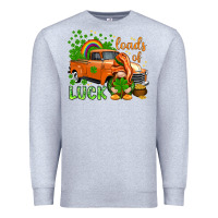 Heather Grey St. Patrick's Loads of luck with gnome Premium Sweatshirt - HowdyJamesFarm