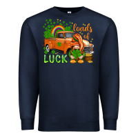 Navy St. Patrick's Loads of luck with gnome Premium Sweatshirt - HowdyJamesFarm
