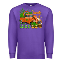 Purple St. Patrick's Loads of luck with gnome Premium Sweatshirt - HowdyJamesFarm