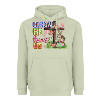 Matcha Oh how he loves us Easter Day Heavyweight Hoodie - CowGirlArtShop