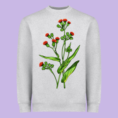 Tassel Flower Illustrations Heavyweight Sweatshirt Designed By Lillyallendesigns