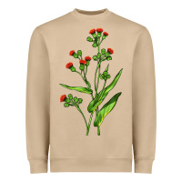 Mushroom Tassel Flower Illustrations Heavyweight Sweatshirt - LillyAllenDesigns