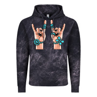 Cloud Black gemstone rock hand Vintage Hoodie - MaliasSmallBusiness