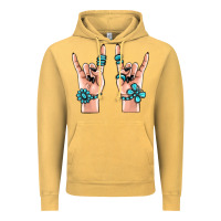 Vintage Mustard gemstone rock hand Vintage Hoodie - MaliasSmallBusiness