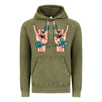 Vintage Olive gemstone rock hand Vintage Hoodie - MaliasSmallBusiness