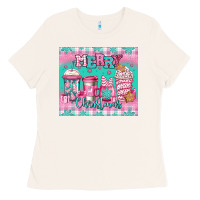 Bone merry Christmas pink coffee Ladies Tee - Jasminsmagicworld