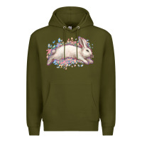 Army Green Easter Bunny leopard Easter Day Premium Hoodie - HowdyJamesFarm