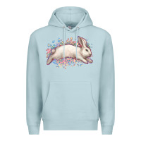 Blue Mist Easter Bunny leopard Easter Day Premium Hoodie - HowdyJamesFarm