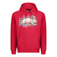 Cardinal Easter Bunny leopard Easter Day Premium Hoodie - HowdyJamesFarm