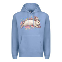 Colony Blue Easter Bunny leopard Easter Day Premium Hoodie - HowdyJamesFarm