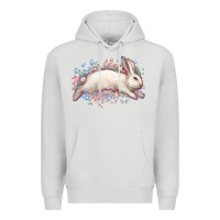 Dove Grey Easter Bunny leopard Easter Day Premium Hoodie - HowdyJamesFarm