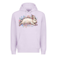 Lilac Easter Bunny leopard Easter Day Premium Hoodie - HowdyJamesFarm
