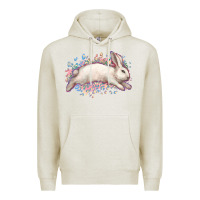 Oatmeal Heather Easter Bunny leopard Easter Day Premium Hoodie - HowdyJamesFarm